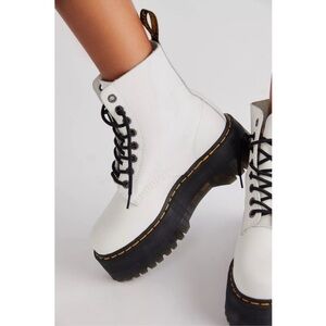 Dr. Martens 1460 Pascal Max Platform Boots | Optical White